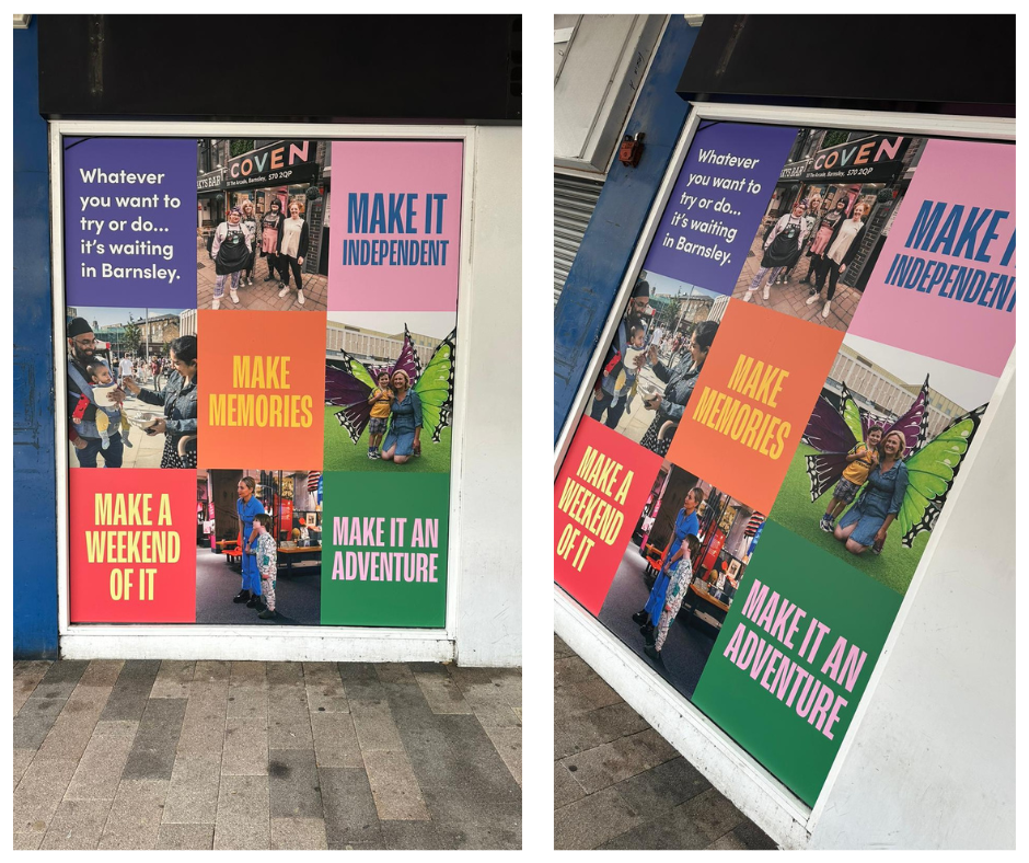 Barnsley Town Centre Window Vinyls